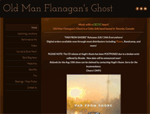 Tablet Screenshot of oldmanflanagansghost.com